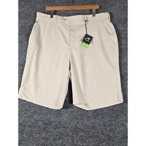 AHEAD‎ USA Performance Men's Khaki Golf Shorts Size W36 Moisture Wicking